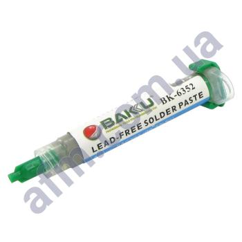 Паста BGA Baku BK-6352 (16 гр.) в шприце,  бессвинцовая