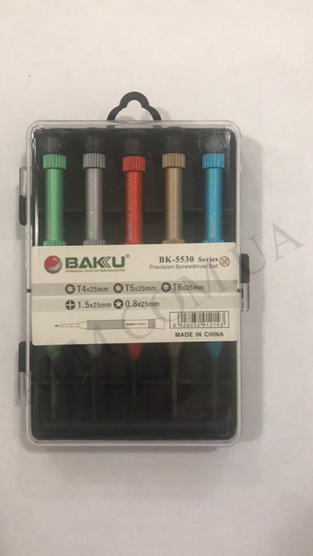 Набор отверток Baku BK-5530 (отвёртки:T4, T5, T6+1.5, *0.8)
