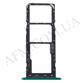 Держатель SIM-карты и карты памяти Motorola XT2053-1-2-3 Moto E6s на 2 Sim-карты голубой