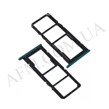 Держатель SIM-карты и карты памяти Oppo A31 2020 на 2 Sim-карты зелёный!