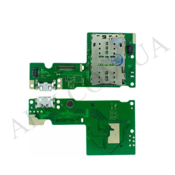 Шлейф Lenovo Tab M10 HD TB-X505 з роз'ємом зарядки, Sim-карты, з мікрофоном