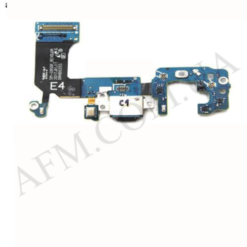 Шлейф Samsung G950F Galaxy S8 2017 (REV0.6A) с разъёмом зарядки, с микрофоном Type-C