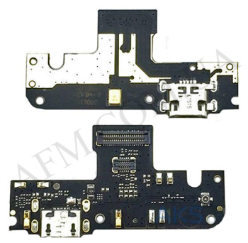 Шлейф Xiaomi Redmi Note 5A с разъёмом зарядки, с микрофоном, плата зарядки