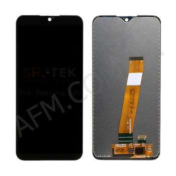 Дисплей Samsung сервісний A015F Galaxy A01 чорний (узкий коннектор) GH81-18209A