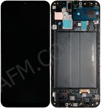 Дисплей Samsung A305 Galaxy A30 2019 OLED чорний + рамка