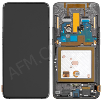Дисплей Samsung сервісний A80 A805 2019 чорний + рамка GH82-20348A