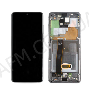 Дисплей Samsung сервісний G988 Galaxy S20 Ultra COSMIK GREY + рамка GH82-22327B