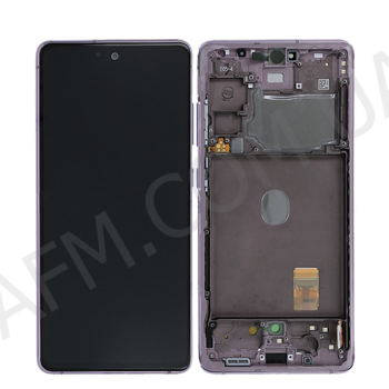 Дисплей Samsung сервісний G780 Galaxy S20 FE фіолетовий + рамка GH82-24219C