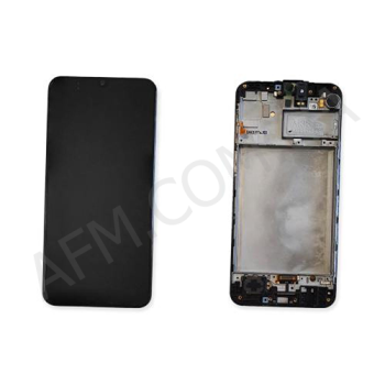 Дисплей Samsung сервісний M215 Galaxy M21/ M307 чорний + рамка GH82-22509