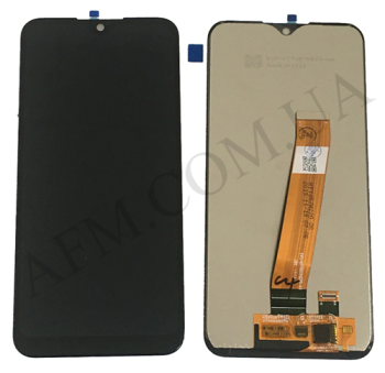 Дисплей Samsung сервісний A015M Galaxy A01 чорний (широкий коннектор) GH81-18209A