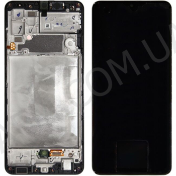 Дисплей Samsung сервісний A325 Galaxy A32 4G чорний + рамка GH82-25579A