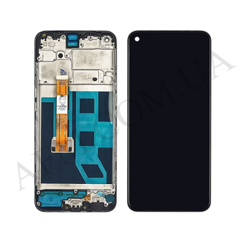 Дисплей Oppo A53 4G 2020/ A53s/ A32/ A73 5G/ Realme 7i/ C17/ OnePlus Nord чорний + рамка