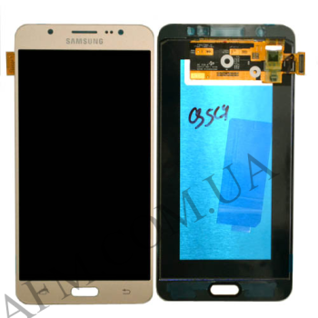 Дисплей Samsung J710F/ J710H Galaxy J7 2016 OLED золотий