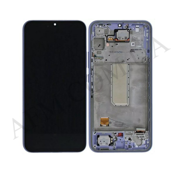 Дисплей Samsung сервісний A346 Galaxy A34 5G фіолетовий + рамка GH82-31200D