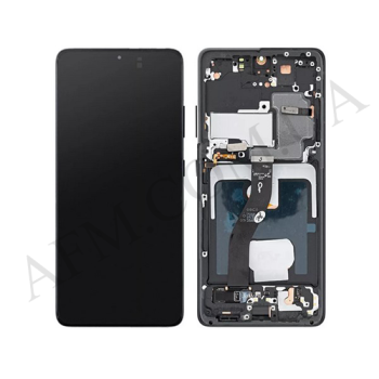 Дисплей Samsung G998B Galaxy S21 Ultra OLED чорний + рамка