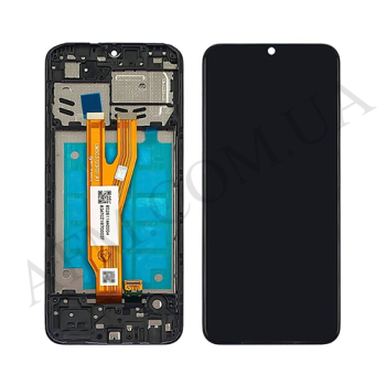 Дисплей Samsung сервісний A032F Galaxy A03 Core чорний + рамка GH81-21711A