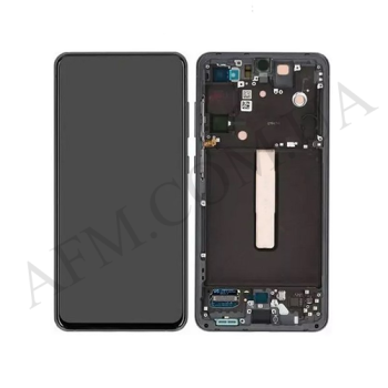 Дисплей Samsung сервісний G990 Galaxy S21 FE сірий + рамка GH82-26420A