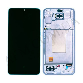 Дисплей Samsung сервісний A356 Galaxy A35 Light Blue + рамка GH82-34224B