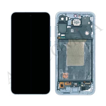 Дисплей Samsung сервісний A556 Galaxy A55 Light Blue + рамка GH82-34308B