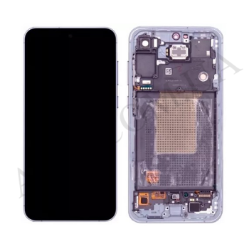 Дисплей Samsung сервісний A556 Galaxy A55 Light Violet + рамка GH82-34308C