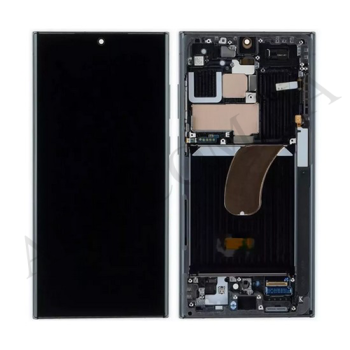 Дисплей Samsung S918B Galaxy S23 Ultra OLED чорний + рамка