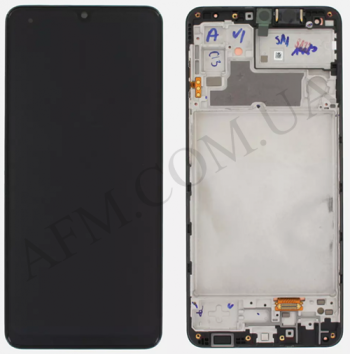 Дисплей Samsung сервісний A165 Galaxy A16 4G 2024 чорний + рамка GH82-36253A