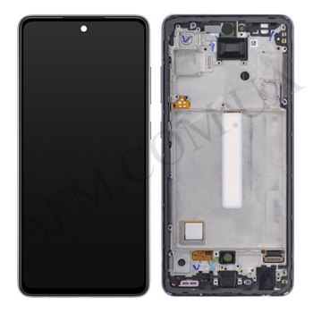 Дисплей Samsung сервісний A525 Galaxy A52/ A526 чорний + рамка GH82-25524A
