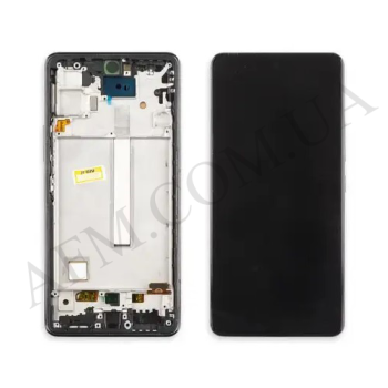 Дисплей Samsung сервісний A536 Galaxy A53 5G чорний + рамка GH82-28024A
