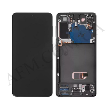 Дисплей Samsung сервісний G991 Galaxy S21 GRAY + рамка GH82-24544A