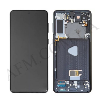 Дисплей Samsung сервісний G996 Galaxy S21 Plus BLACK + рамка GH82-24555A