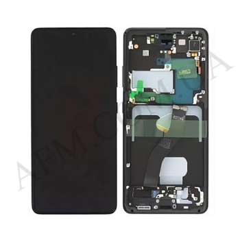 Дисплей Samsung сервісний G998 Galaxy S21 Ultra BLACK + рамка GH82-24925A