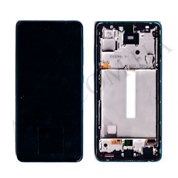 Дисплей Samsung сервісний A525 Galaxy A52/ A526 синій + рамка GH82-25230B
