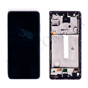 Дисплей Samsung сервісний A525 Galaxy A52/ A526 фіолетовий + рамка GH82-25230C