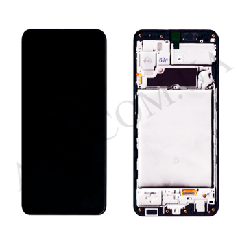 Дисплей Samsung сервісний A225 Galaxy A22 чорний + рамка GH82-25944A