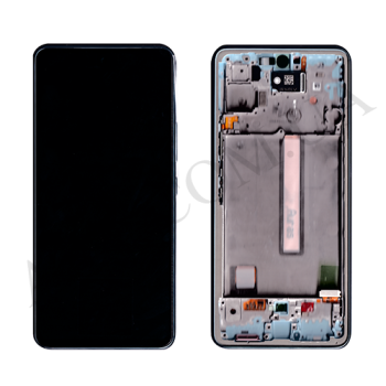 Дисплей Samsung сервісний A536 Galaxy A53 5G синій + рамка GH82-28024C