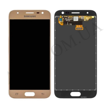 Дисплей Samsung сервісний J330 Galaxy J3 2017 золотий GH96-10990A