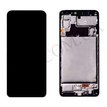 Дисплей Samsung сервісний M225 Galaxy M22 чорний + рамка GH82-26153A