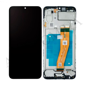 Дисплей Samsung сервісний A035F Galaxy A03 (160.5*72) чорний + рамка GH81-21625A