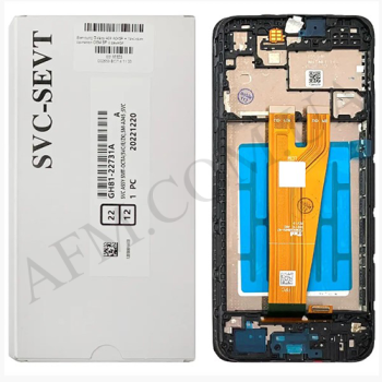 Дисплей Samsung сервісний A045F Galaxy A04 чорний + рамка GH81-22731A