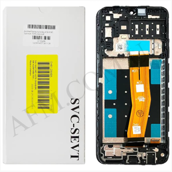 Дисплей Samsung сервісний A145 Galaxy A14 4G чорний + рамка GH81-23640A
