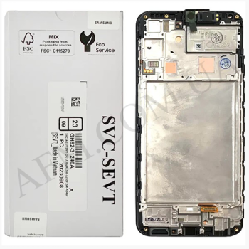 Дисплей Samsung сервісний A245 Galaxy A24 чорний + рамка GH81-31240A