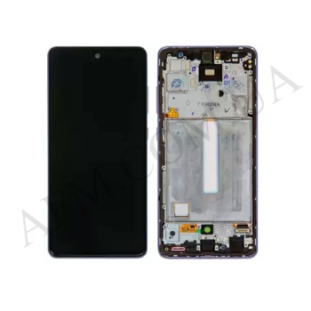 Дисплей Samsung сервісний A528B Galaxy A52S 5G фіолетовий + рамка GH82-26863C
