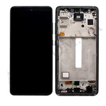 Дисплей Samsung сервісний A528B Galaxy A52S 5G чорний + рамка GH82-26909A