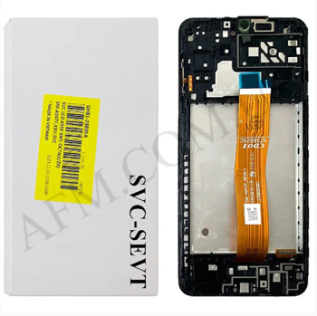 Дисплей Samsung сервісний A047F Galaxy A04s чорний + рамка GH82-29806A