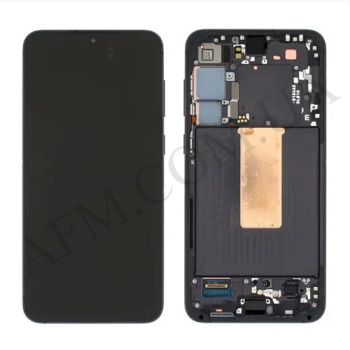 Дисплей Samsung сервісний S916 Galaxy S23 Plus чорний + рамка GH82-30476A