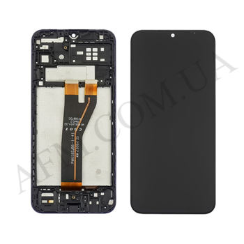 Дисплей Samsung сервісний M146 Galaxy M14 5G 2023 чорний + рамка GH82-30676A