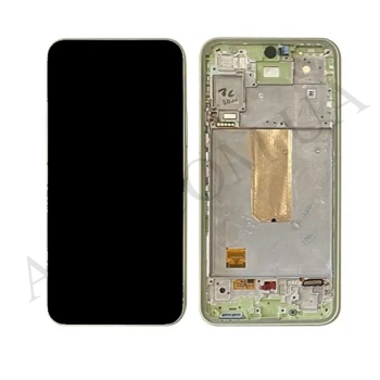 Дисплей Samsung сервісний A546B Galaxy A54 5G зелений + рамка GH82-31232C
