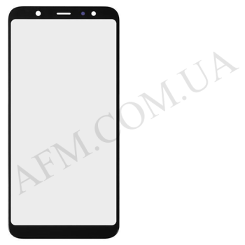 Скло екрану Samsung A605 Galaxy A6 Plus 2018 чорне + OCA плівка!