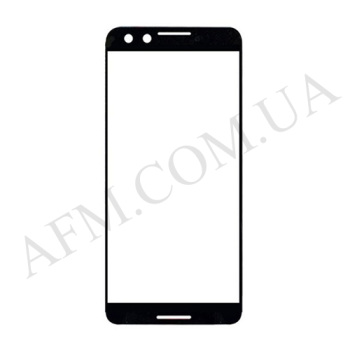 Стекло экрана Google Pixel 3 чёрное + OCA плёнка