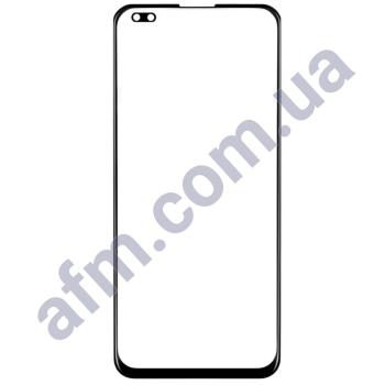 Скло екрану Realme 6 Pro/ Oppo A92s/ Reno 4 Z 5G чорне + OCA плівка